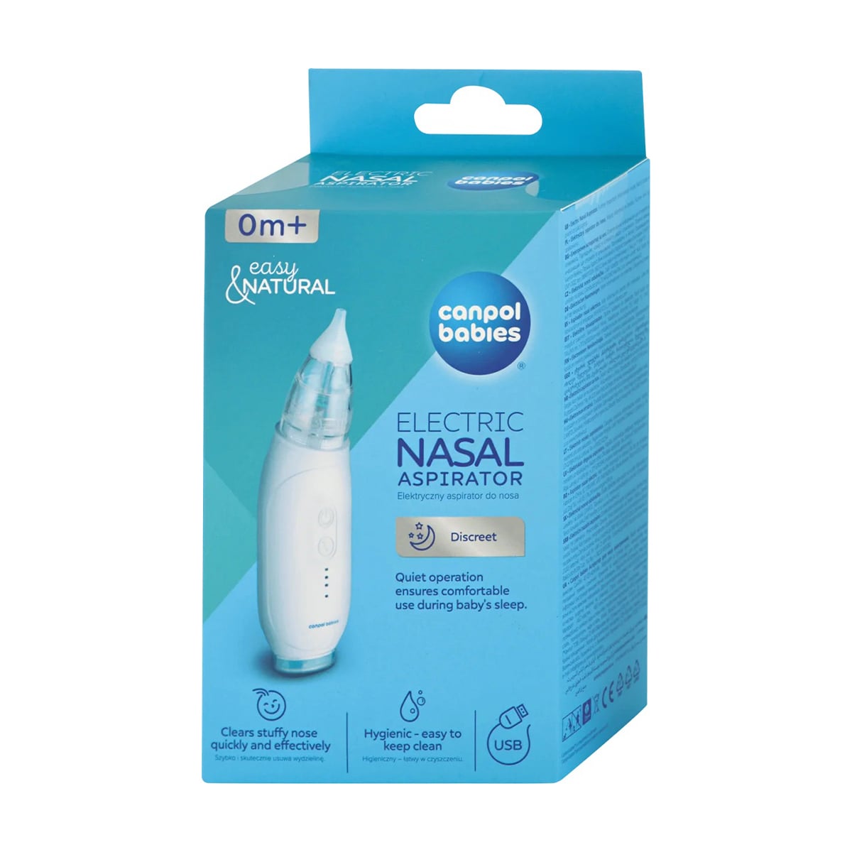 Аспіратор для носа електричний Canpol Babies Easy Natural, від народження (9/319)