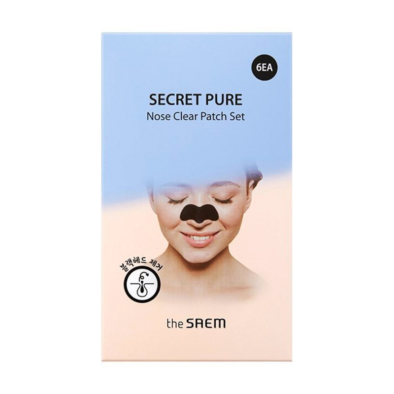 Набір пластирів для носа The Saem Secret Pure Nose Clear Patch Set від чорних цяток, 6 шт
